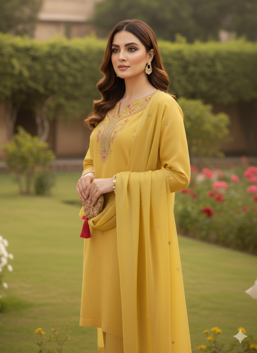 Agha Noor - 3Pcs - PW5034