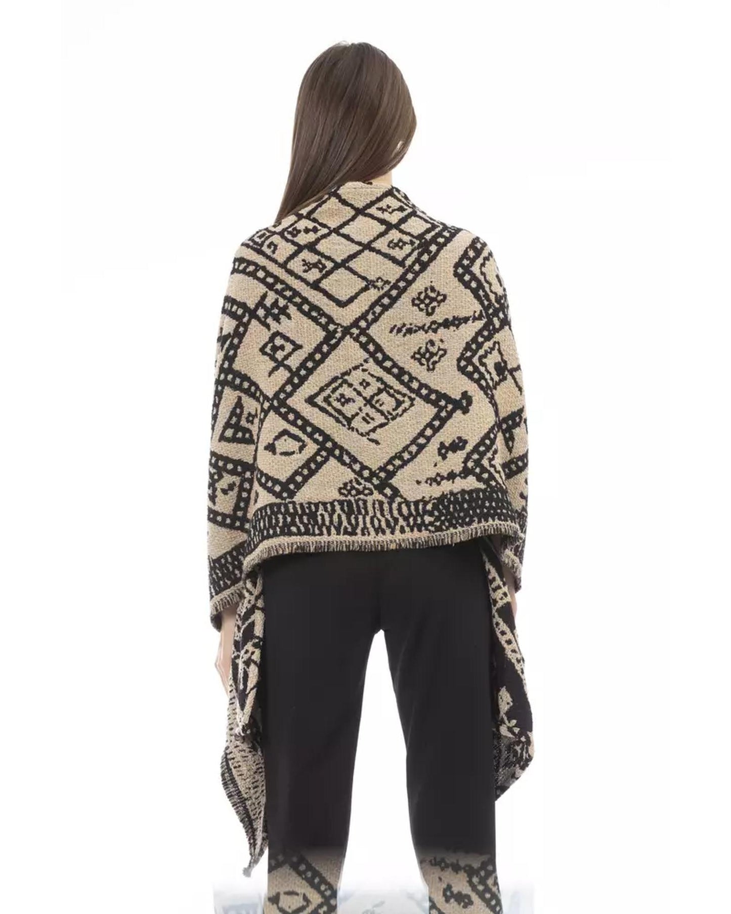 Alpha Studio Women's Scandinavian Jacquard Double-Face Stole - One Size