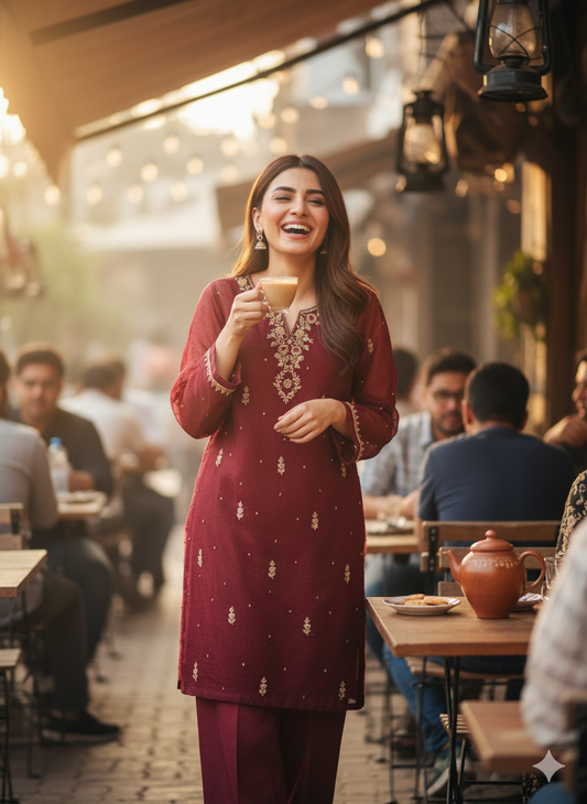 Agha Noor - 2 Pcs - PW5039